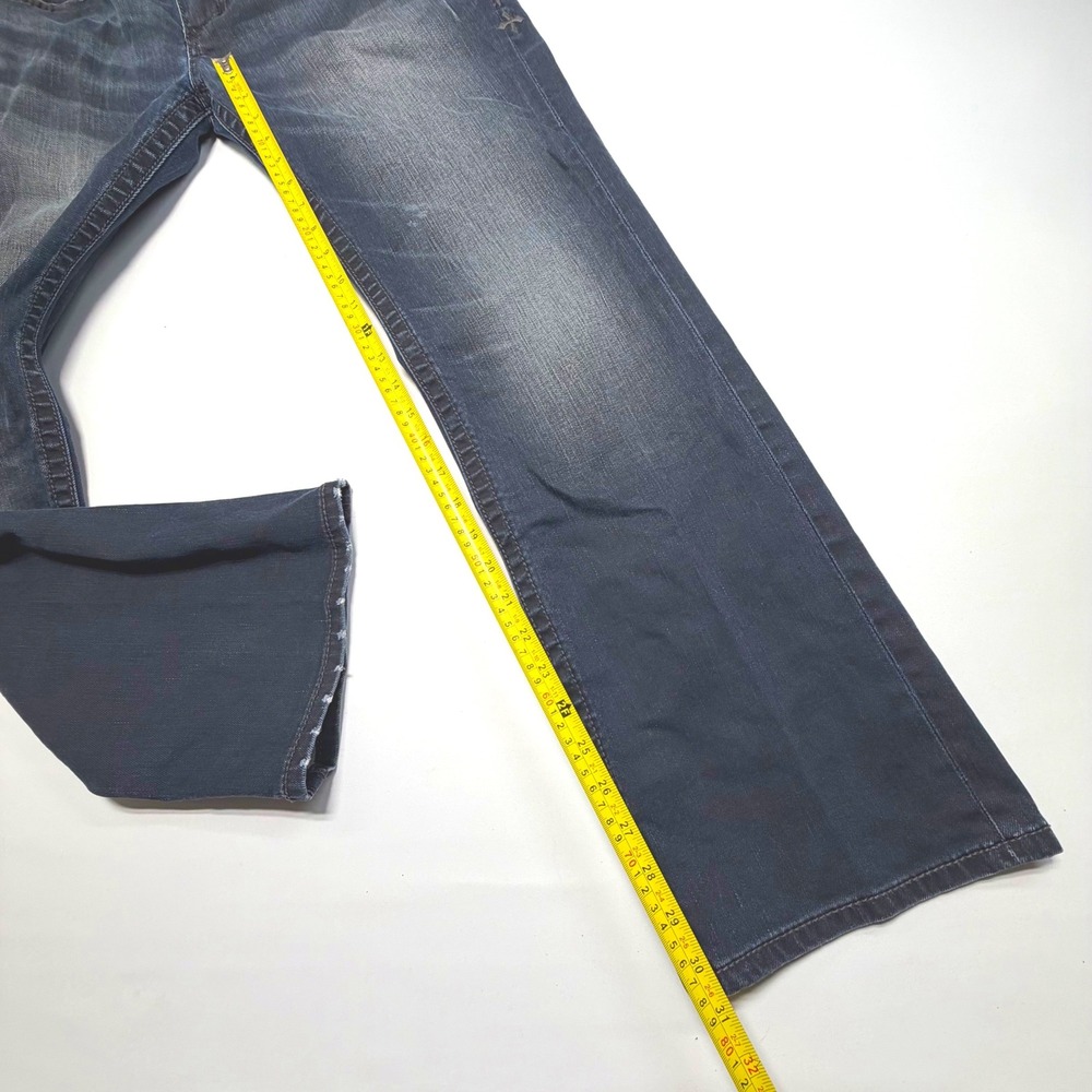 Affliction Cooper Jeans 33 Regular Buckle Exclusive Dark Wash Y2K - Picture 4 of 11